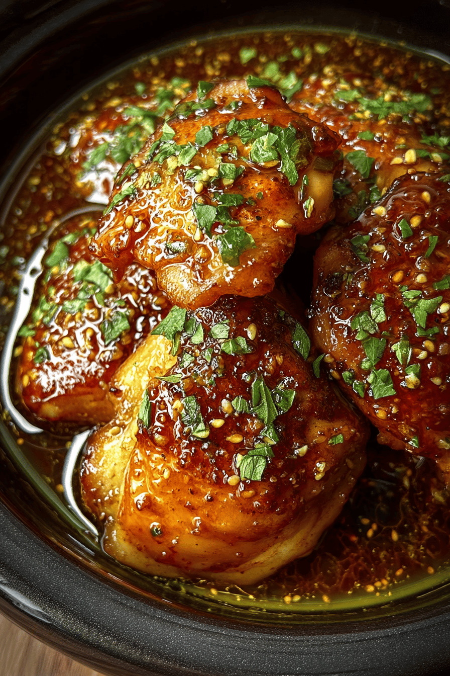 Slow Cooker Honey Orange Garlic Chicken Recipe