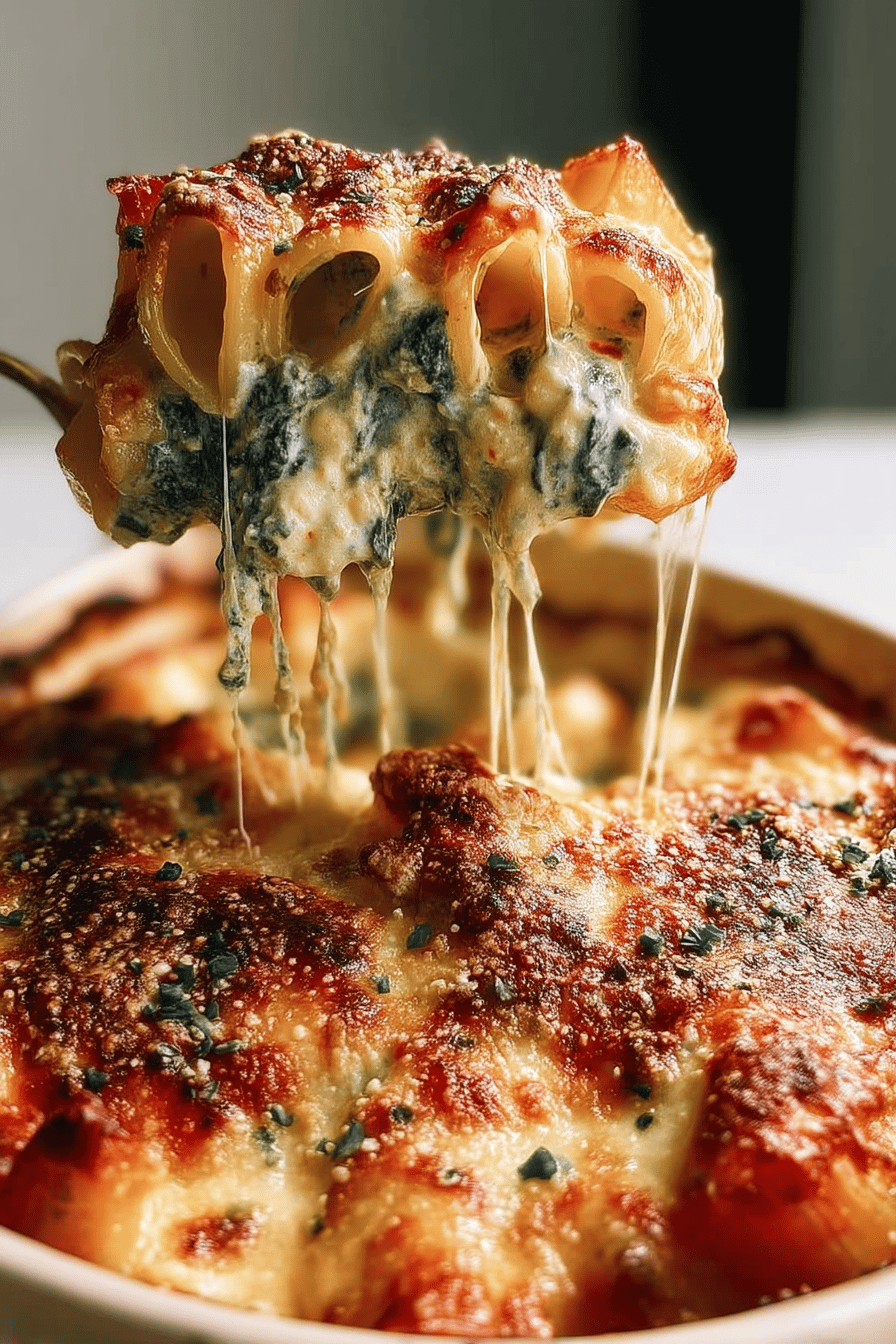 Spinach Ricotta Pasta Bake