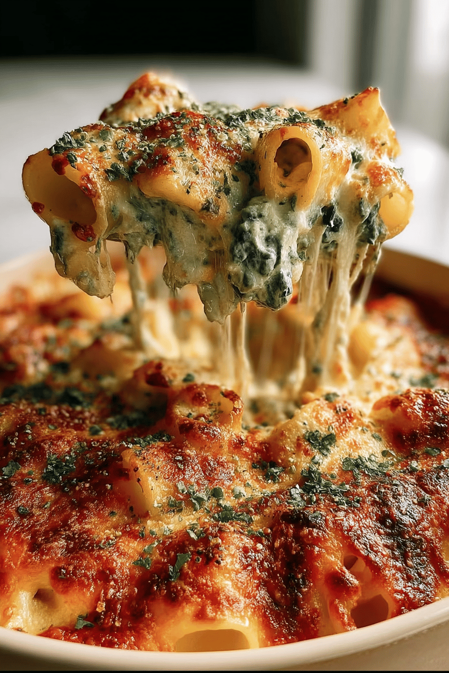 Spinach Ricotta Pasta Bake