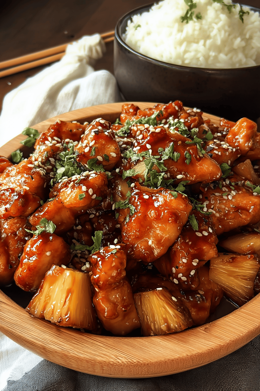 Sticky Pineapple Chicken Recipe