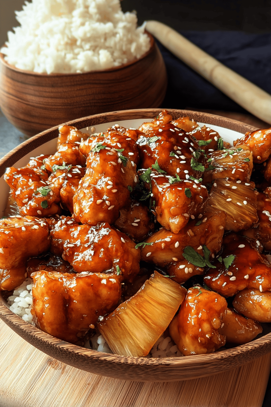Sticky Pineapple Chicken Recipe
