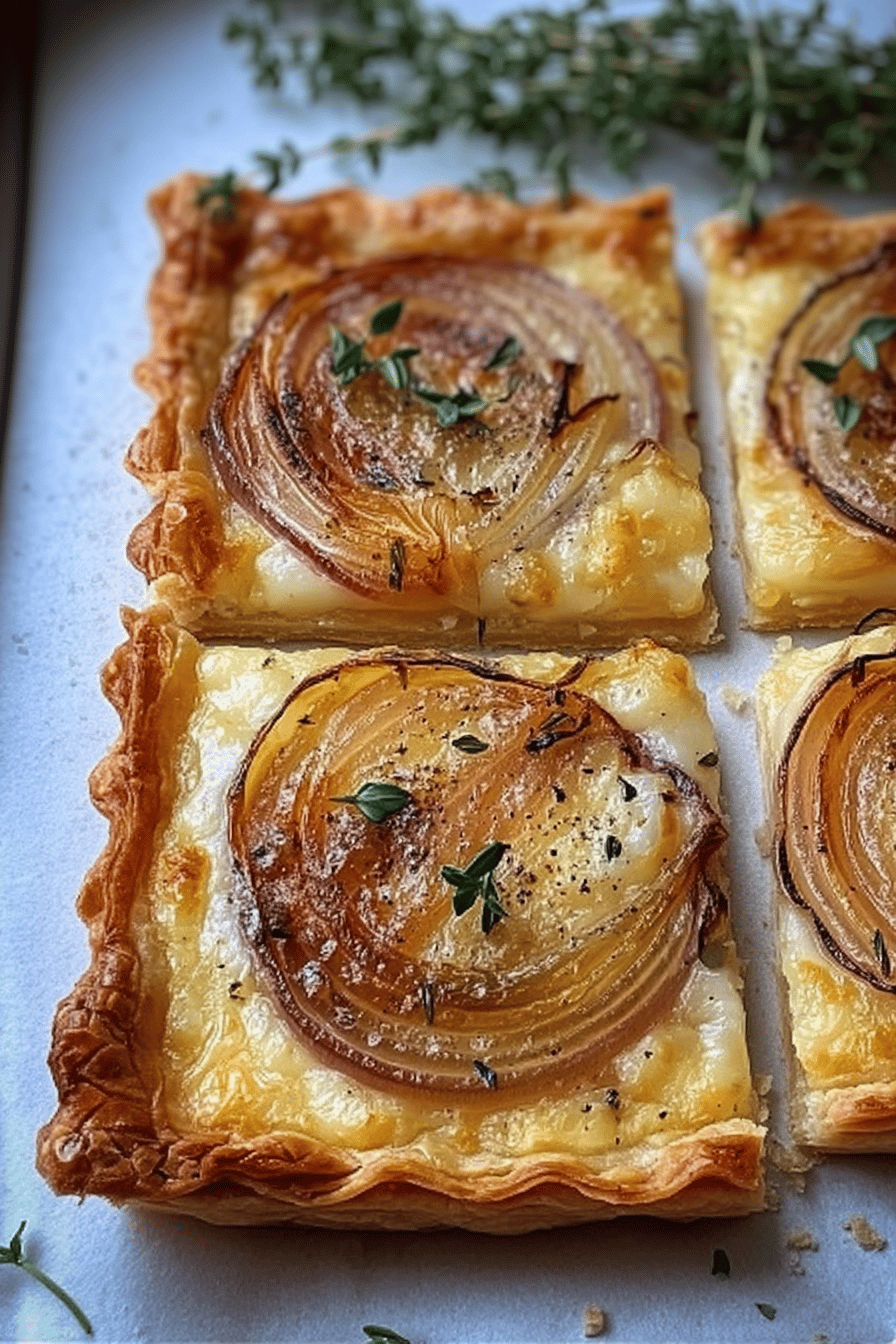 Sweet Onion Tart with Gruyere and Herbs