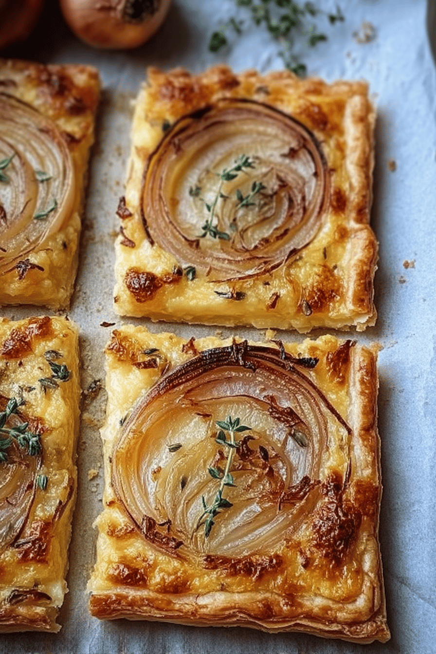 Sweet Onion Tart with Gruyere and Herbs