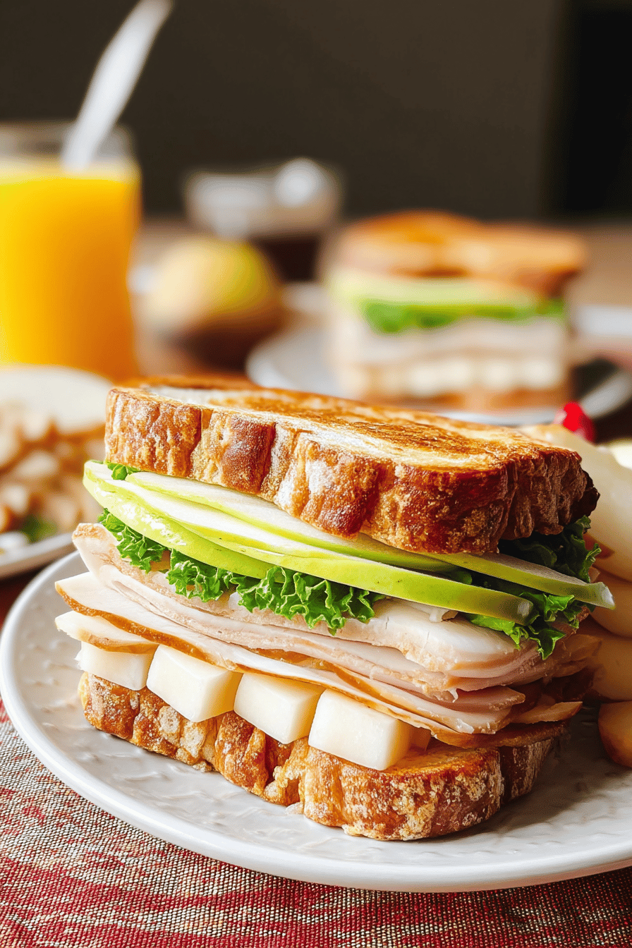Turkey Havarti Apple Sandwich