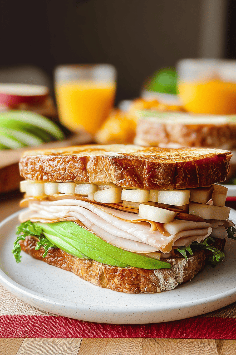 Turkey Havarti Apple Sandwich