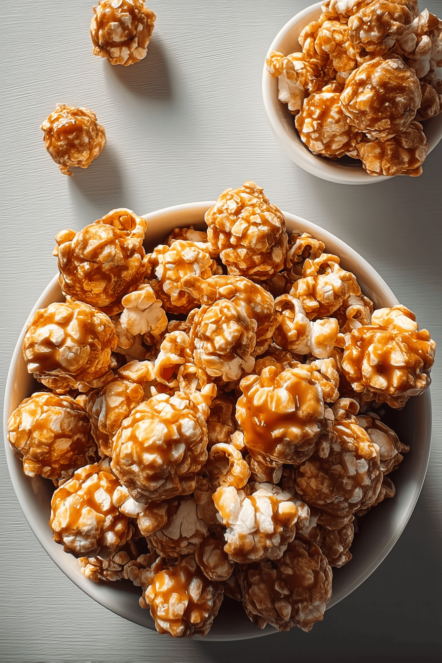 caramel popcorn balls