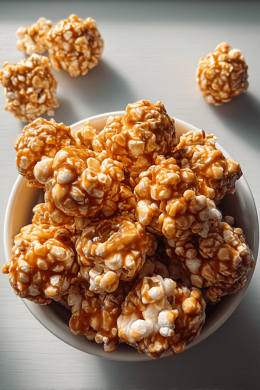 caramel popcorn balls