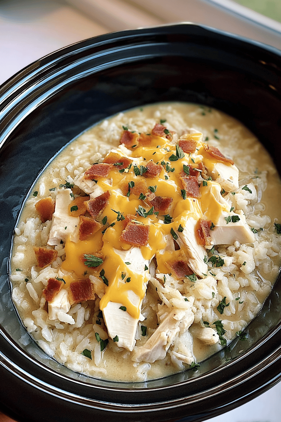 crockpot crack chicken and rice recipe