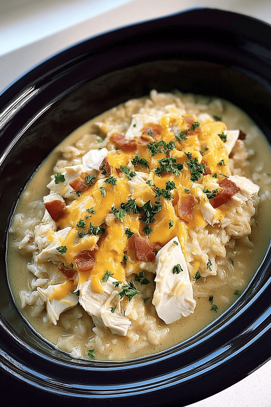 crockpot crack chicken and rice recipe