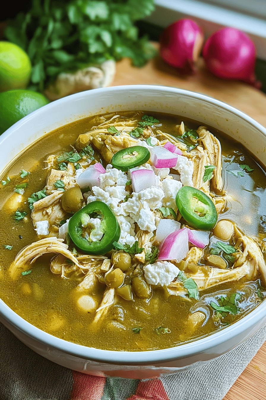crockpot mexican chicken pozole verde
