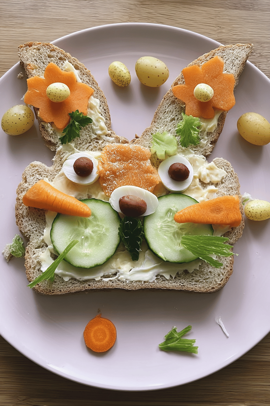 easter bunny sandwiches