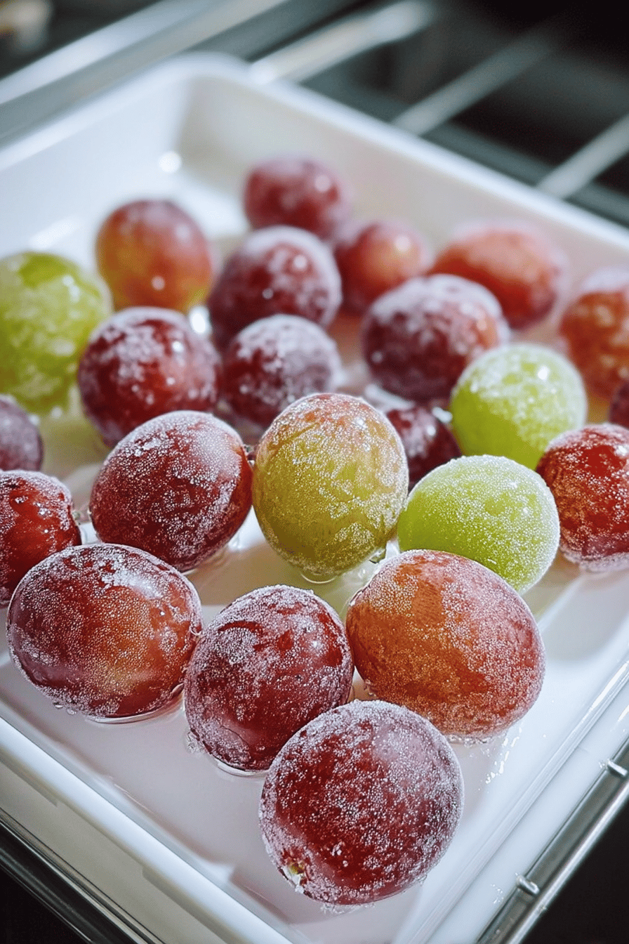 frozen grapes