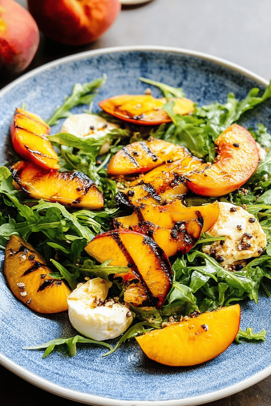 grilled peach salad