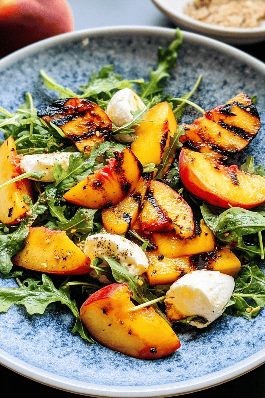 grilled peach salad