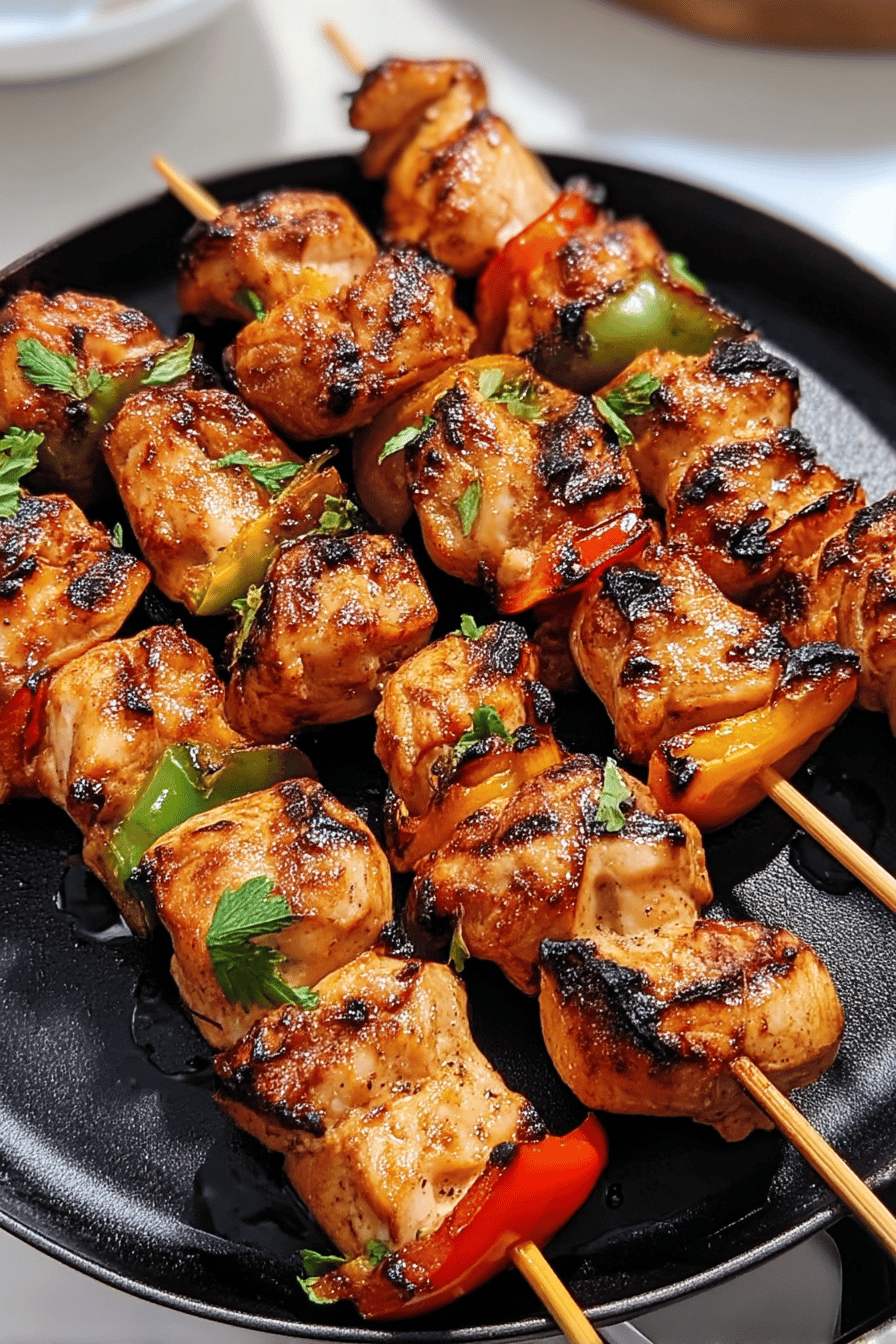 mini chicken skewers
