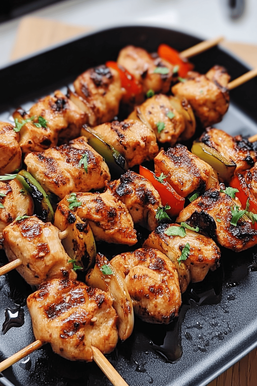 mini chicken skewers