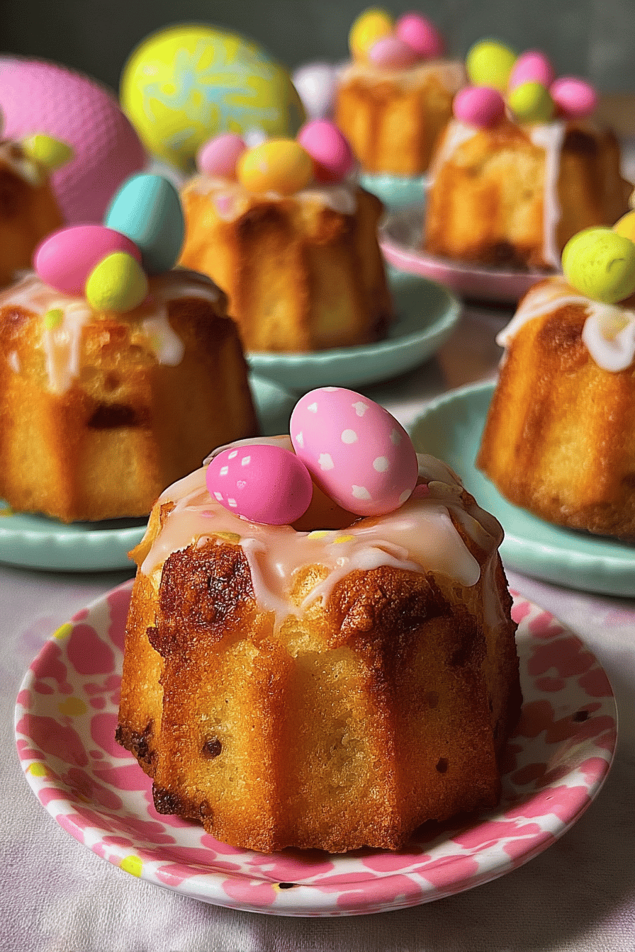 mini easter bundt cakes
