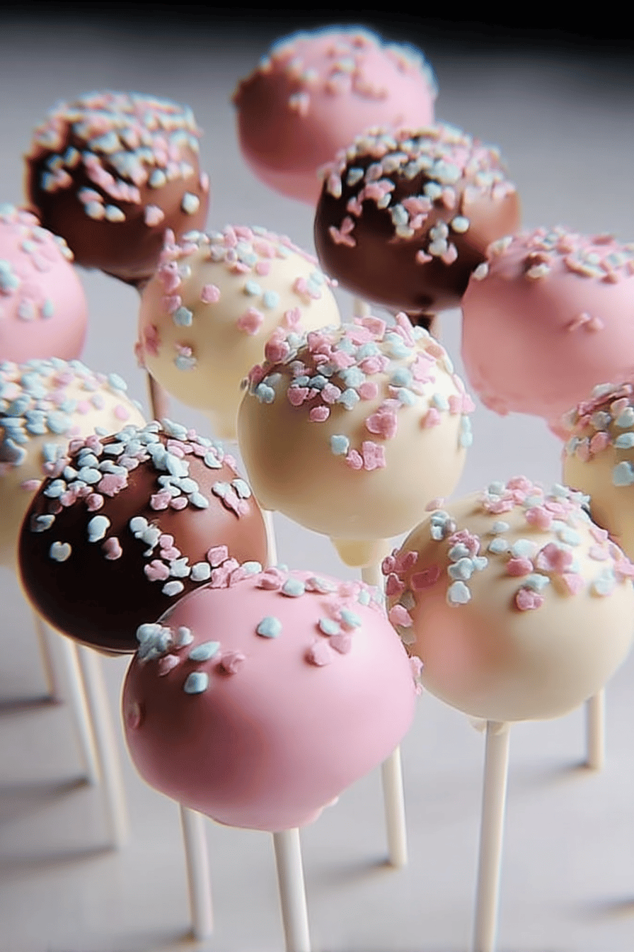 neapolitan cake pops