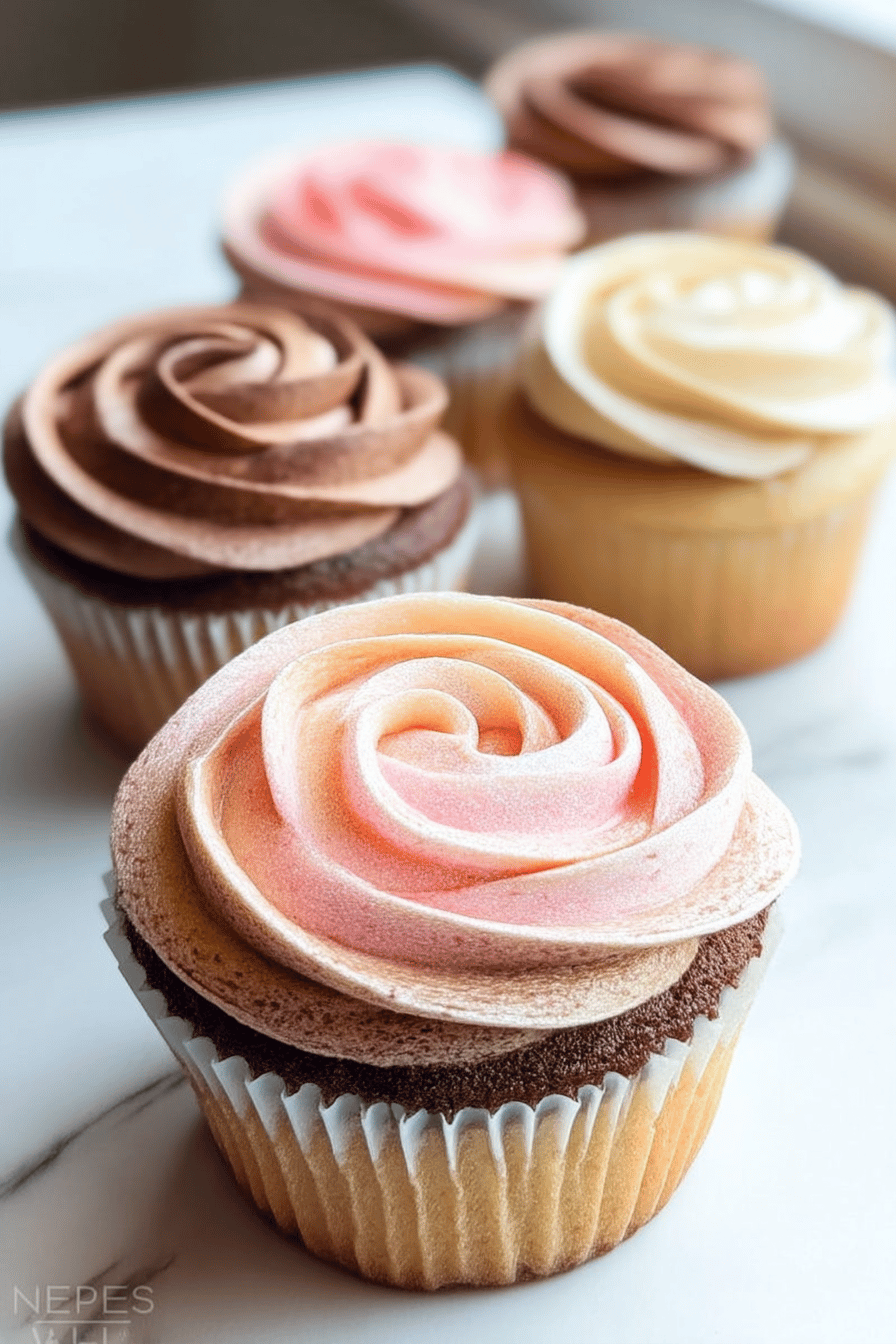 neapolitan cupcakes