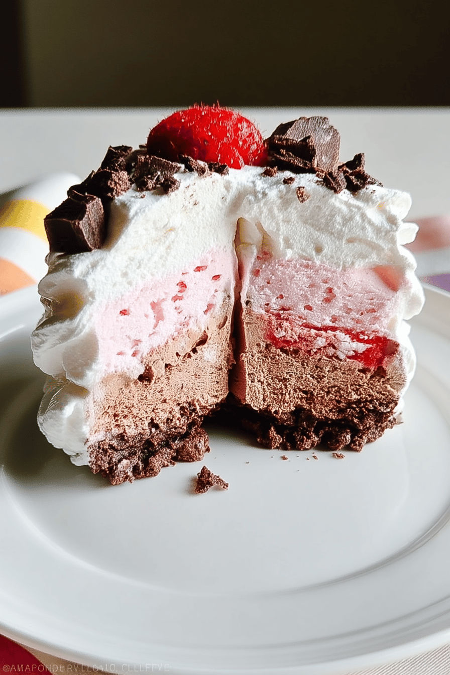 neapolitan ice cream cake recipe