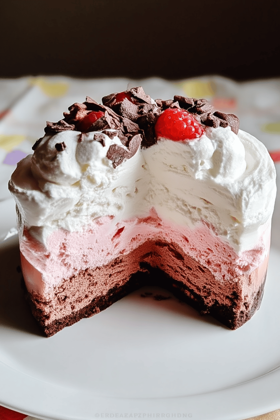 neapolitan ice cream cake recipe