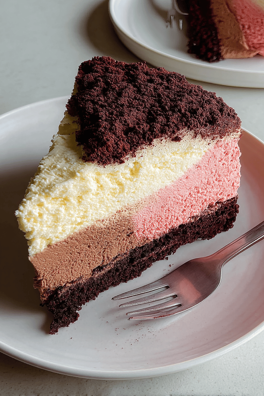 neapolitan mousse cake