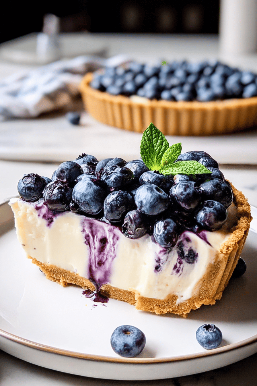 no bake blueberry cheesecake