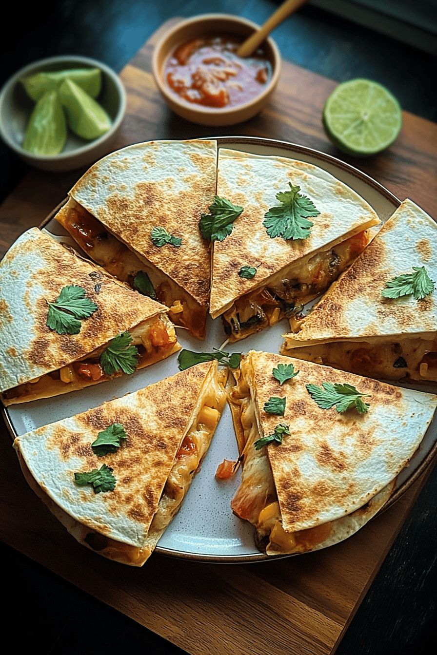 poolside quesadilla wedges
