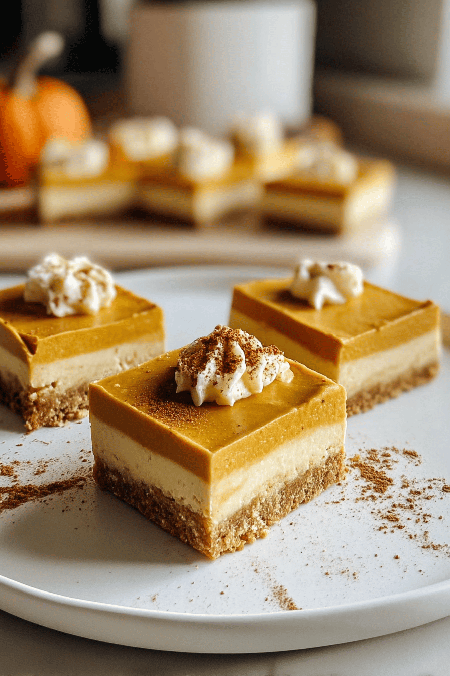 pumpkin cheesecake bars