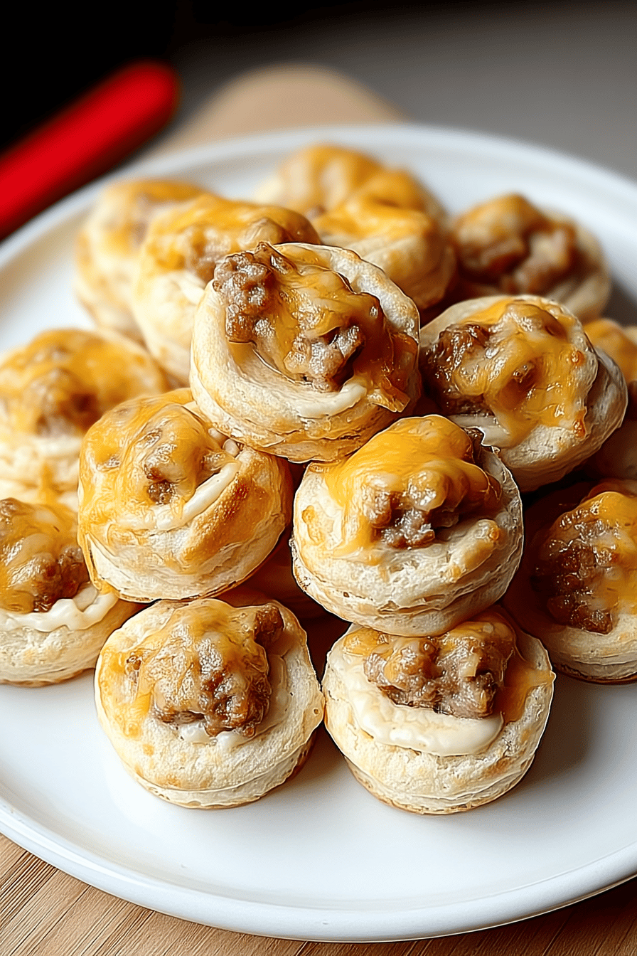 sausage cream cheese biscuit bites