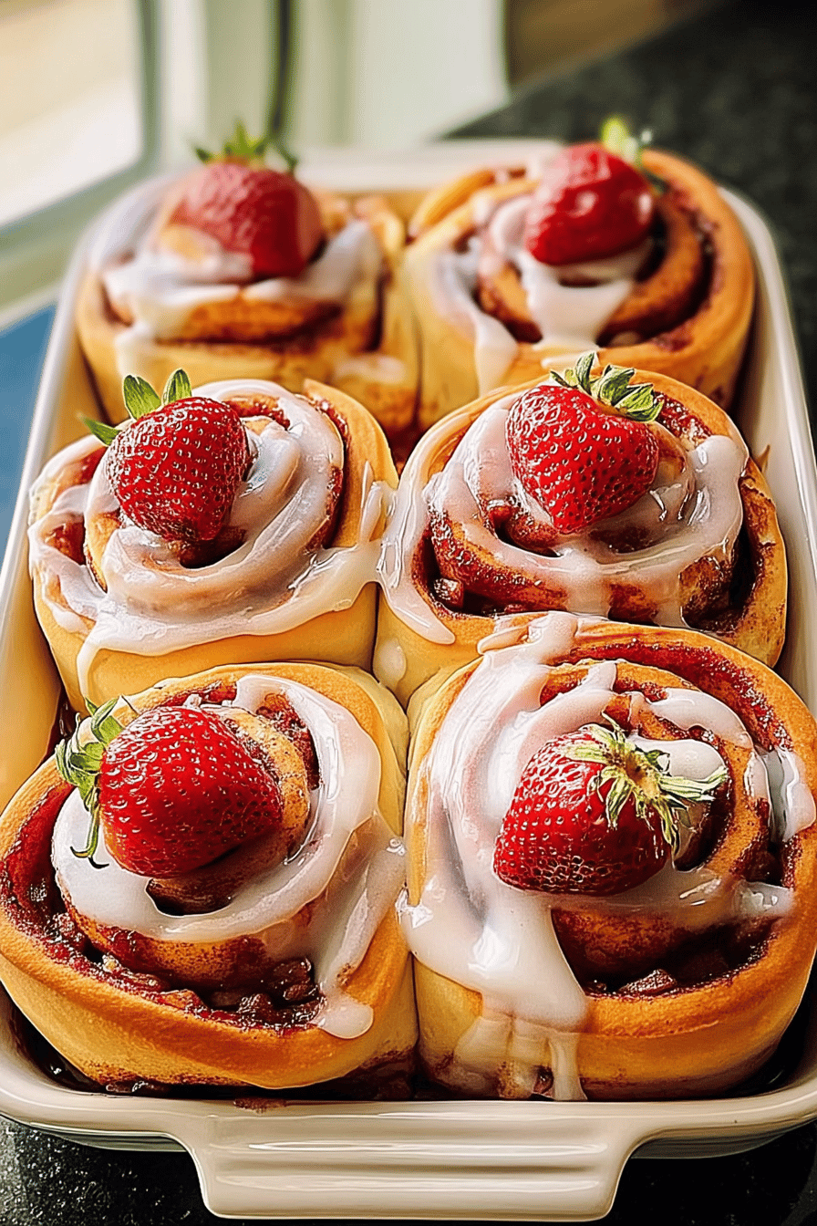 strawberry cinnamon rolls