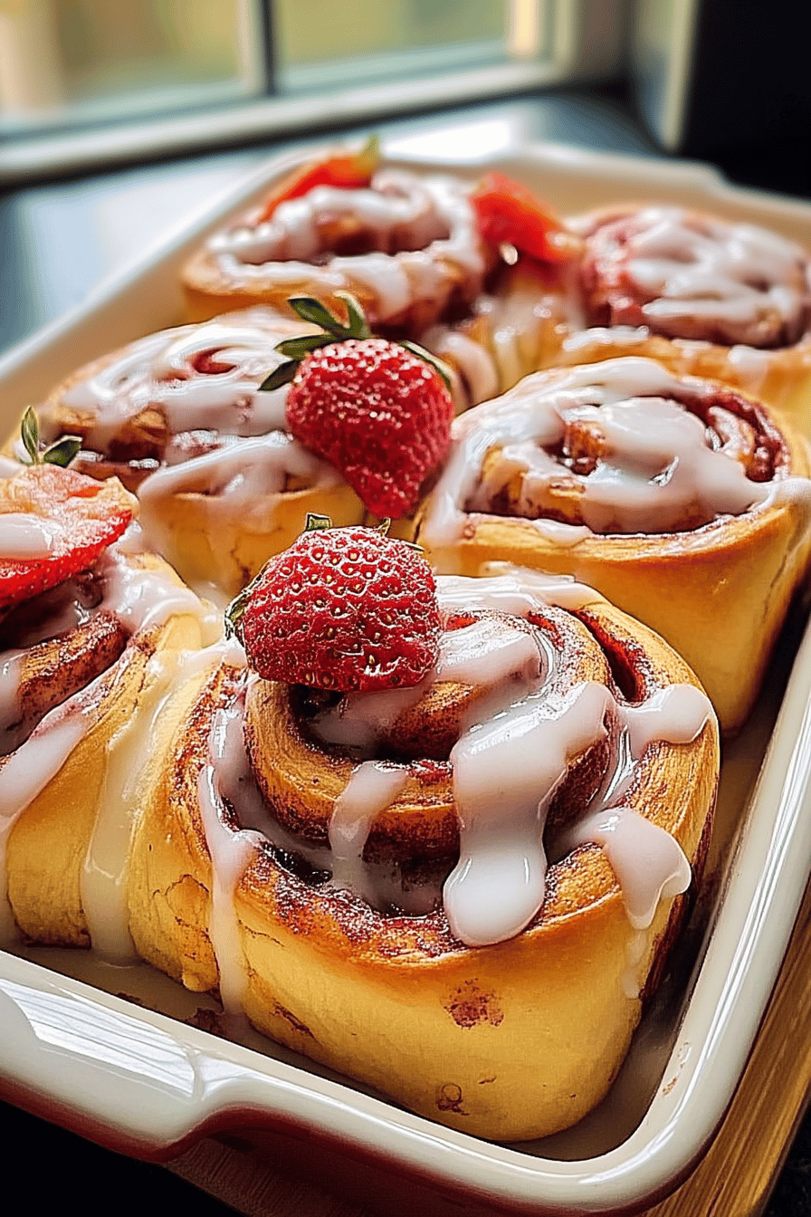 strawberry cinnamon rolls
