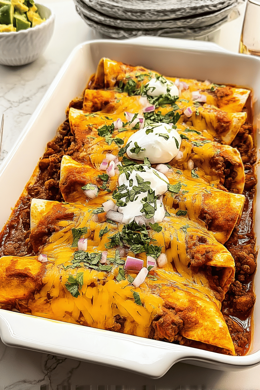 tex mex beef enchiladas