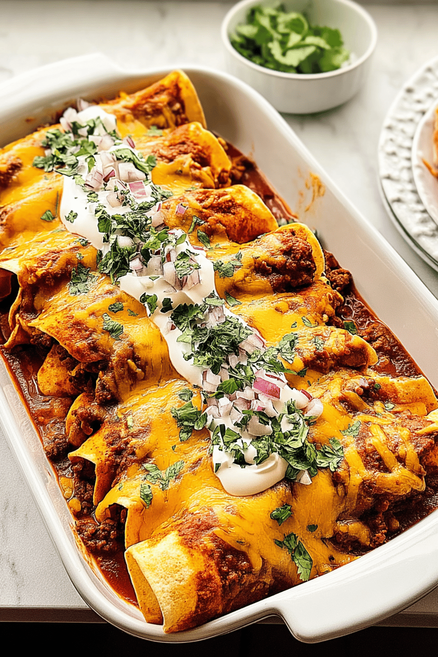 tex mex beef enchiladas