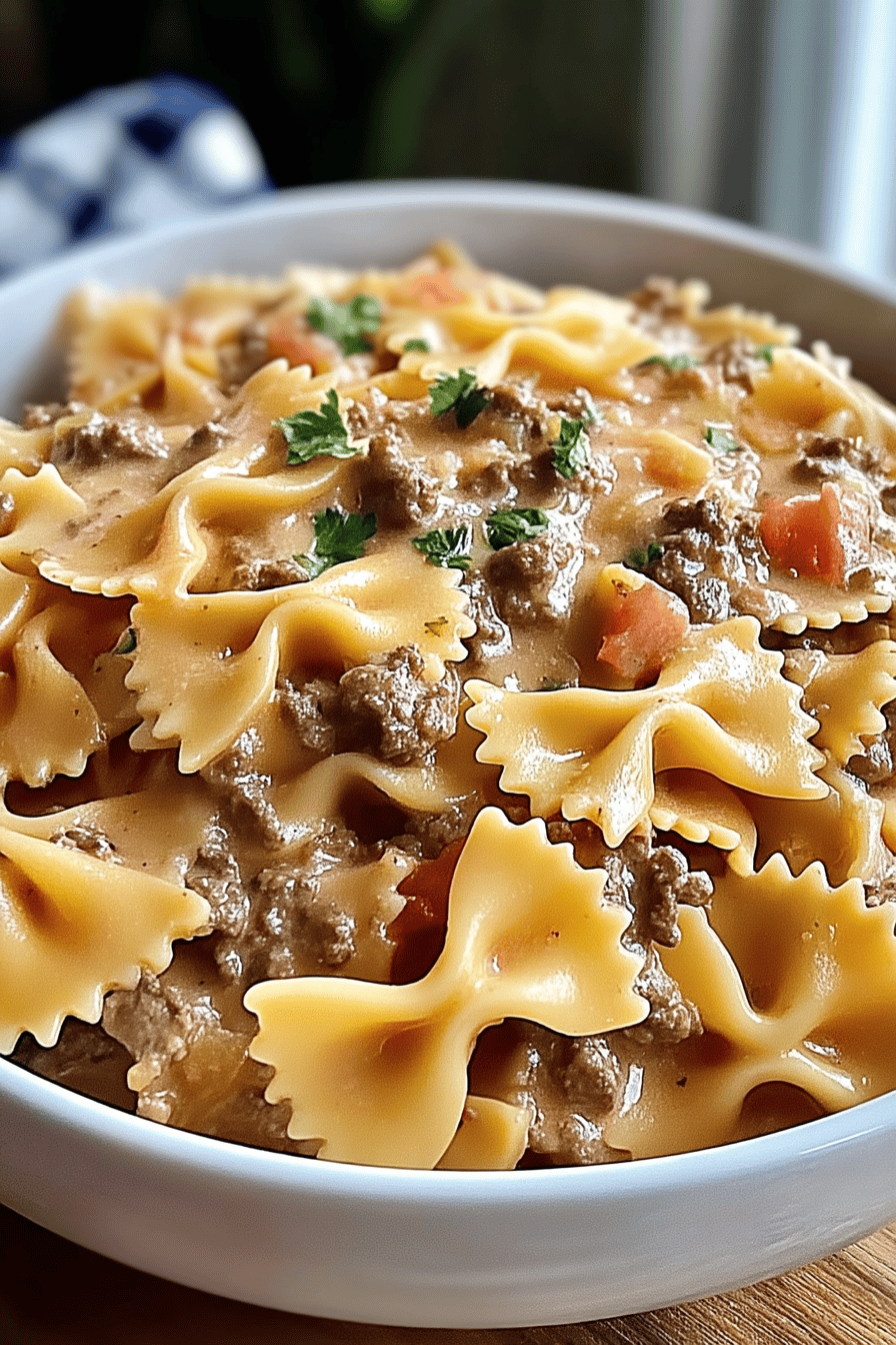 velveeta beef bowtie pasta casserole 2.png