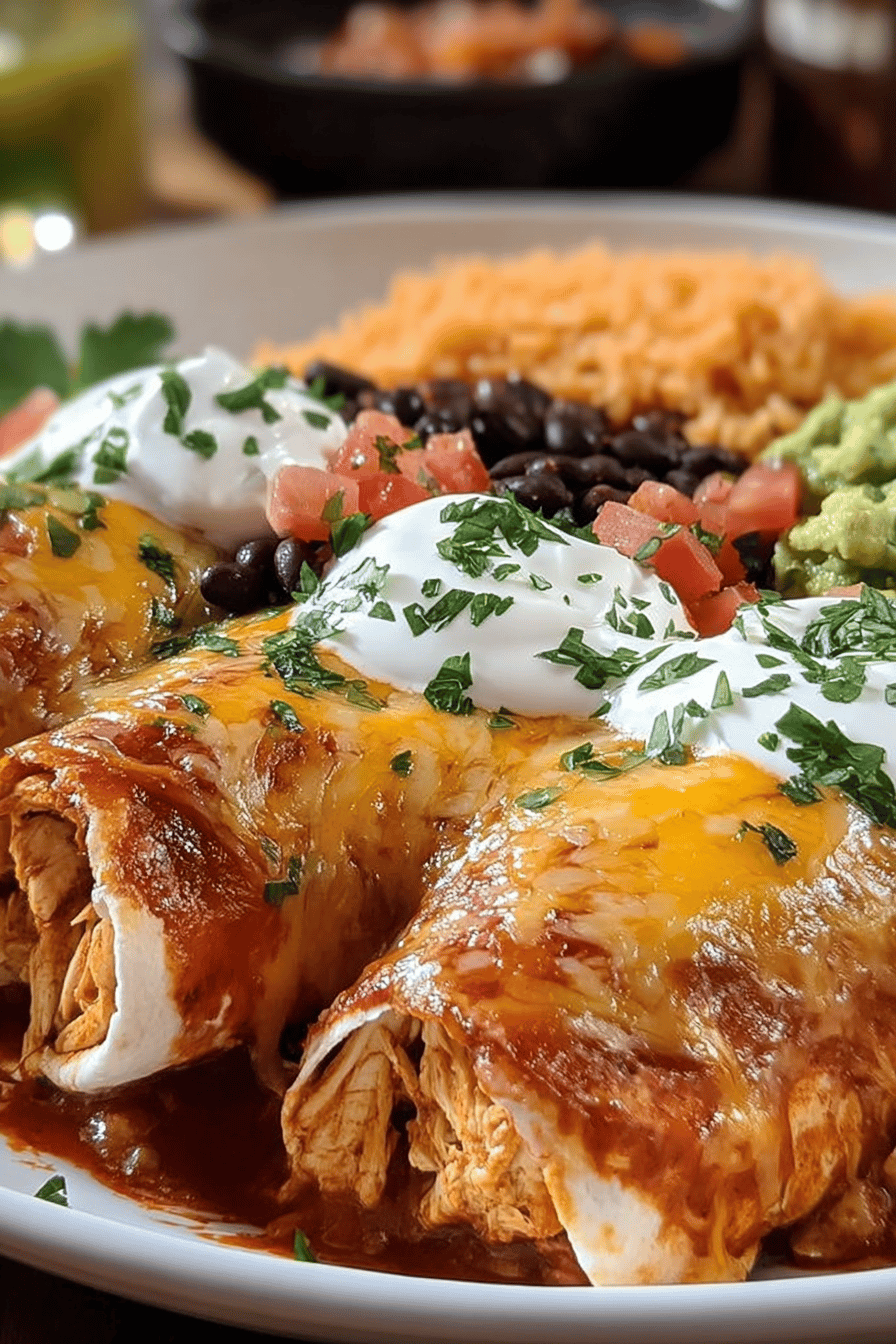 Baked Chicken Burritos