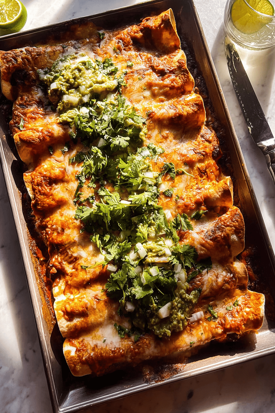 Black Bean Sweet Potato Enchiladas