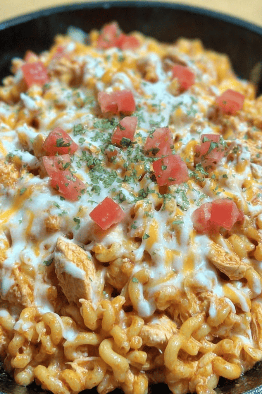 Cheesy Chicken Taco Pasta Skillet 5.png