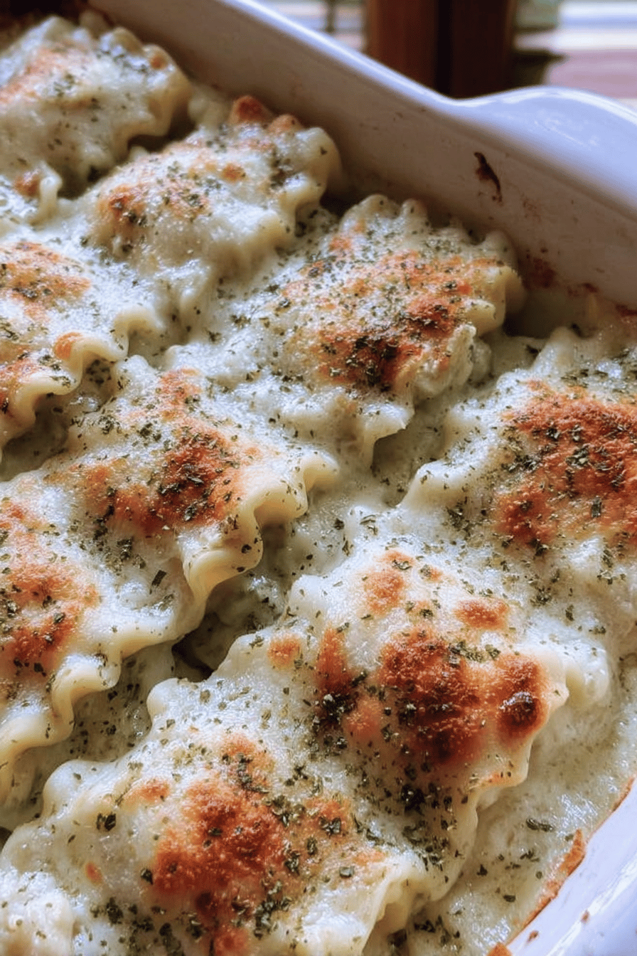 Chicken Alfredo Lasagna Roll Ups