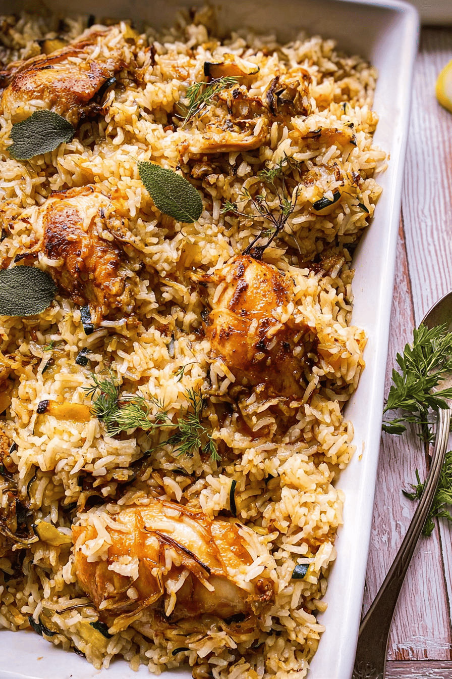Chicken Zucchini Rice Pilaf