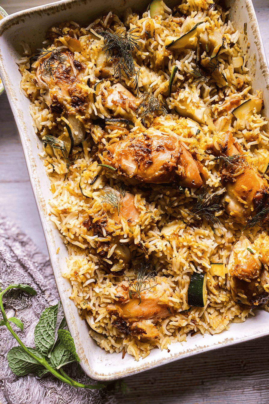 Chicken Zucchini Rice Pilaf