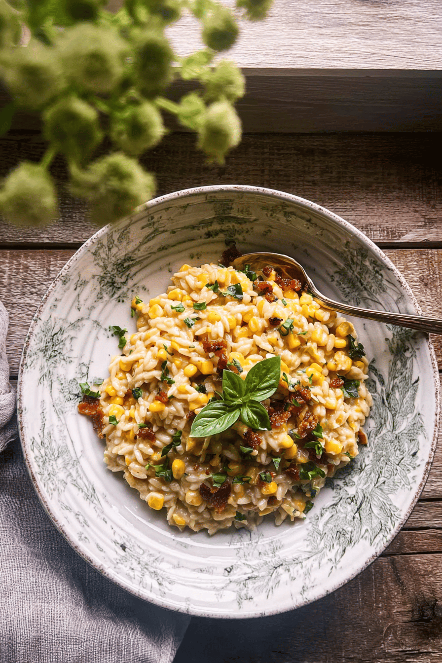 Creamed Corn Orzo