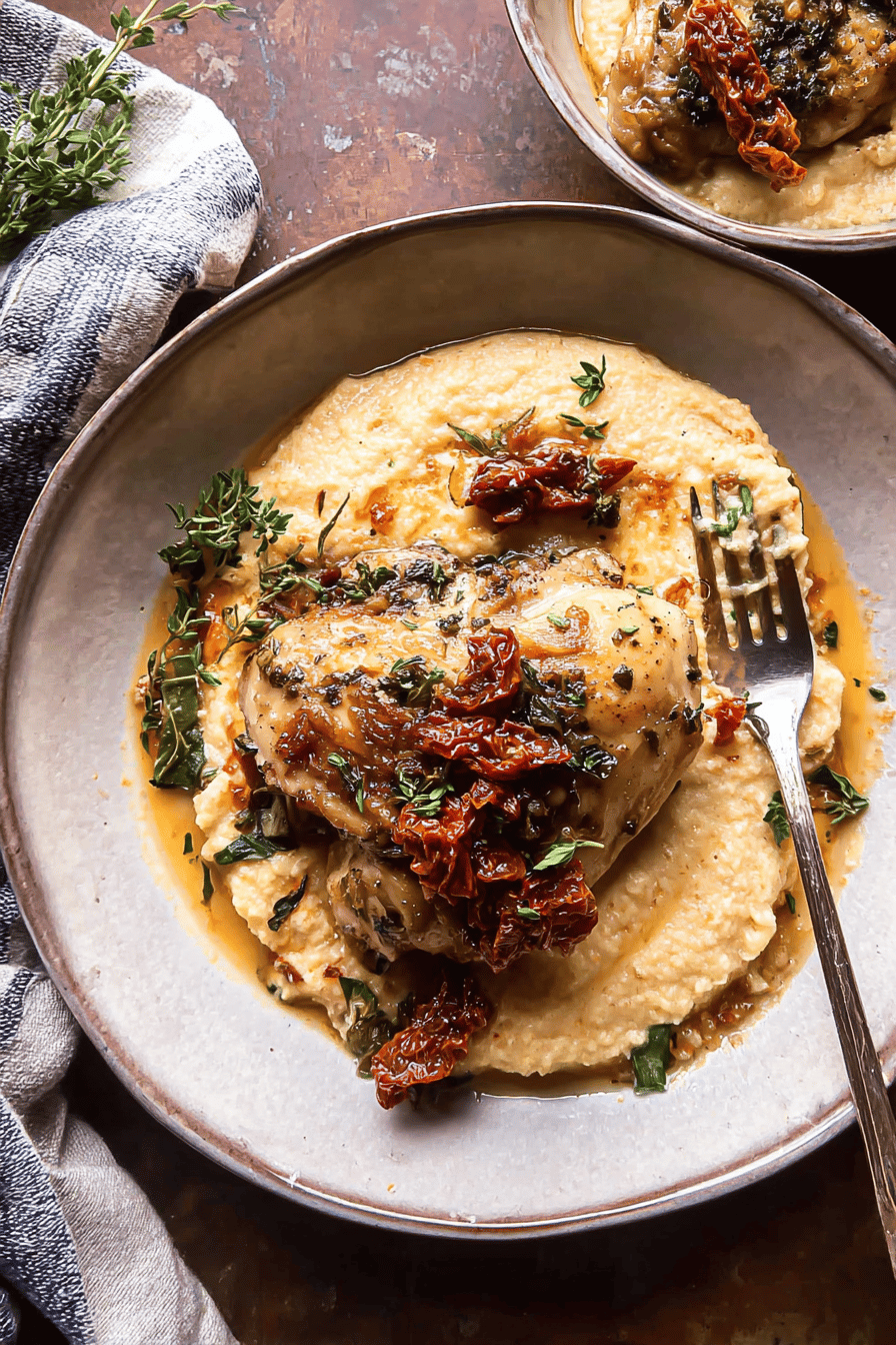 Crockpot Sun Dried Tomato Chicken
