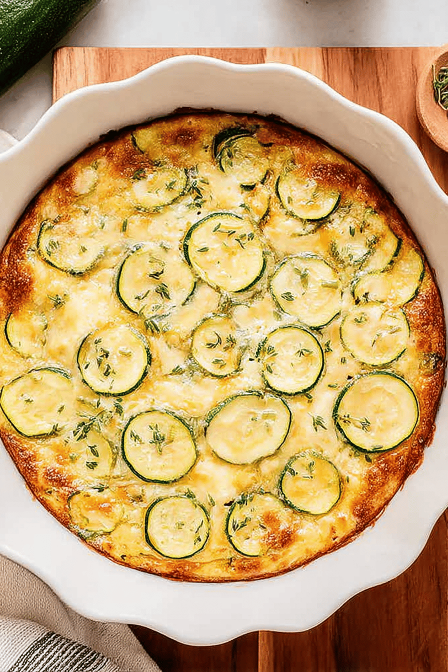 Crustless Zucchini Pie