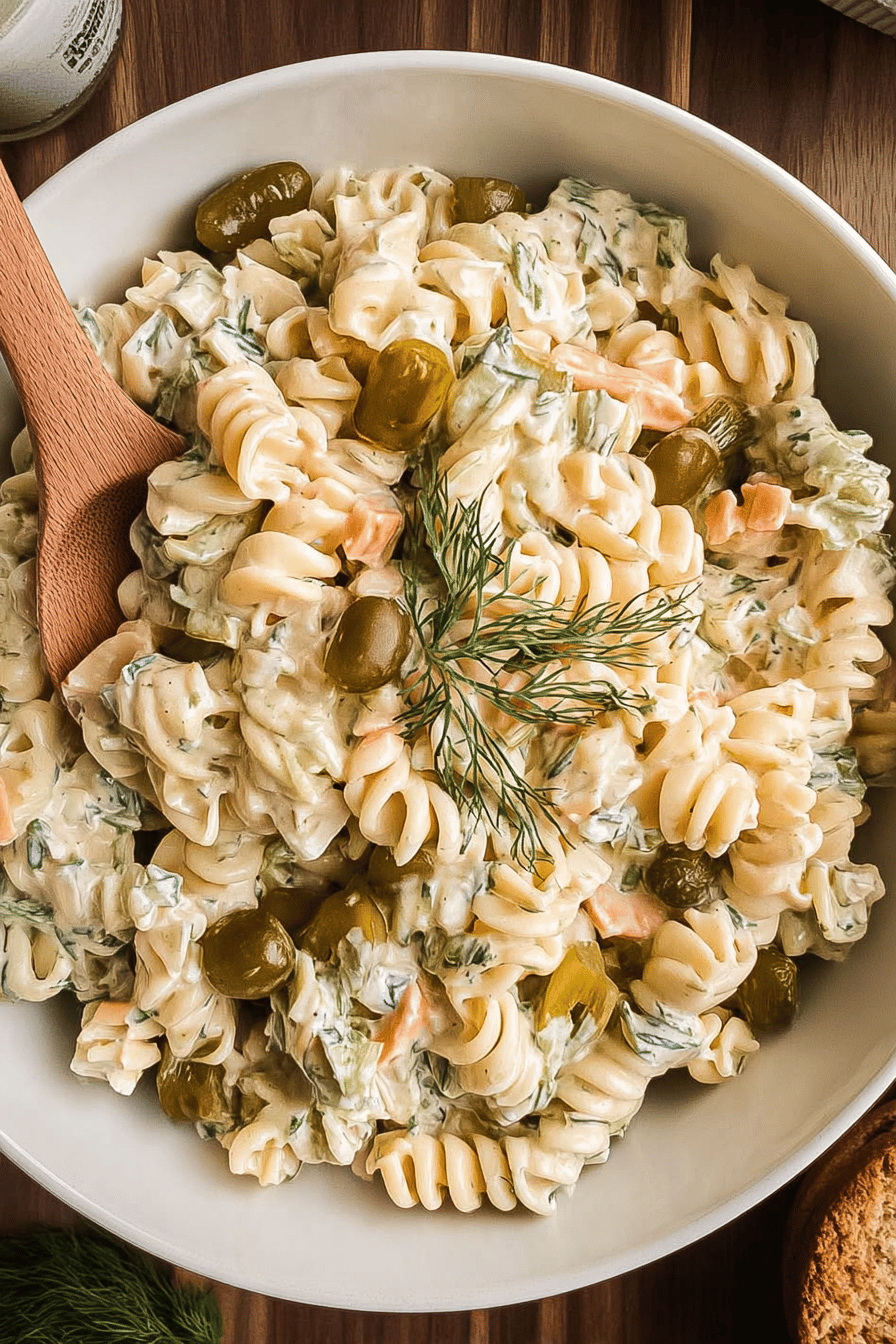 Dill Pickle Pasta Salad