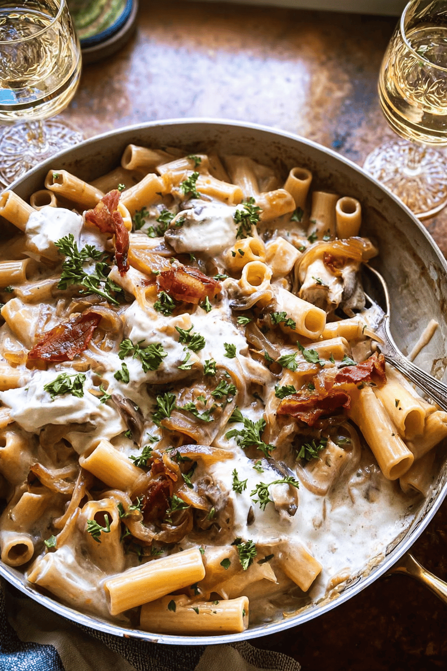 French Onion Pasta