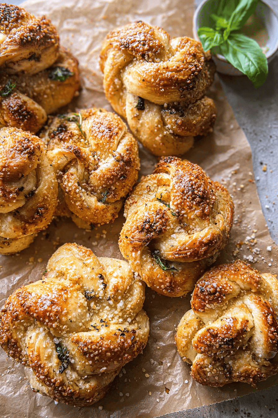 Garlic Butter Soft Pretzel Knots