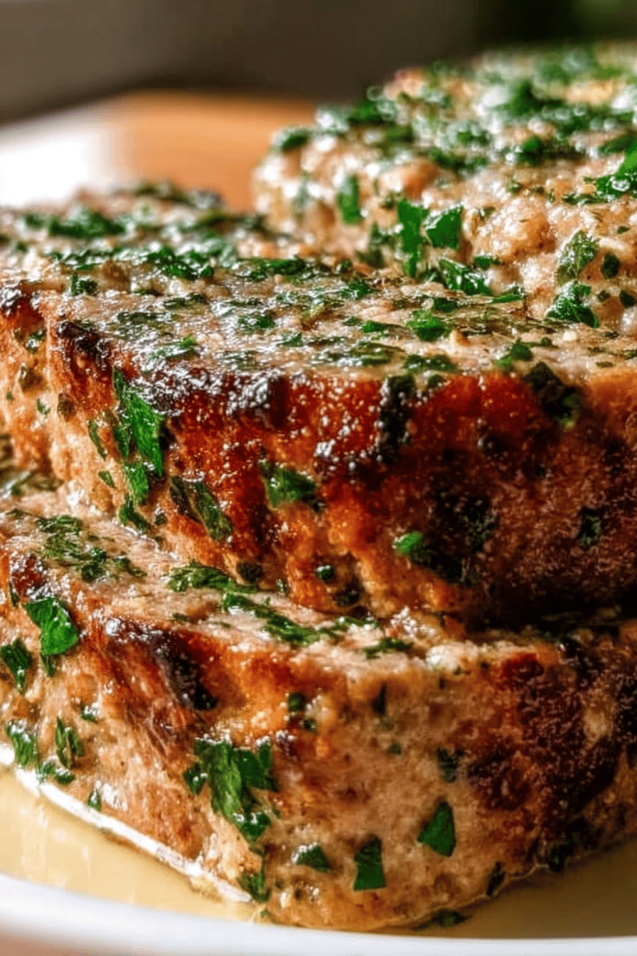 Garlic Parmesan Chicken Meatloaf