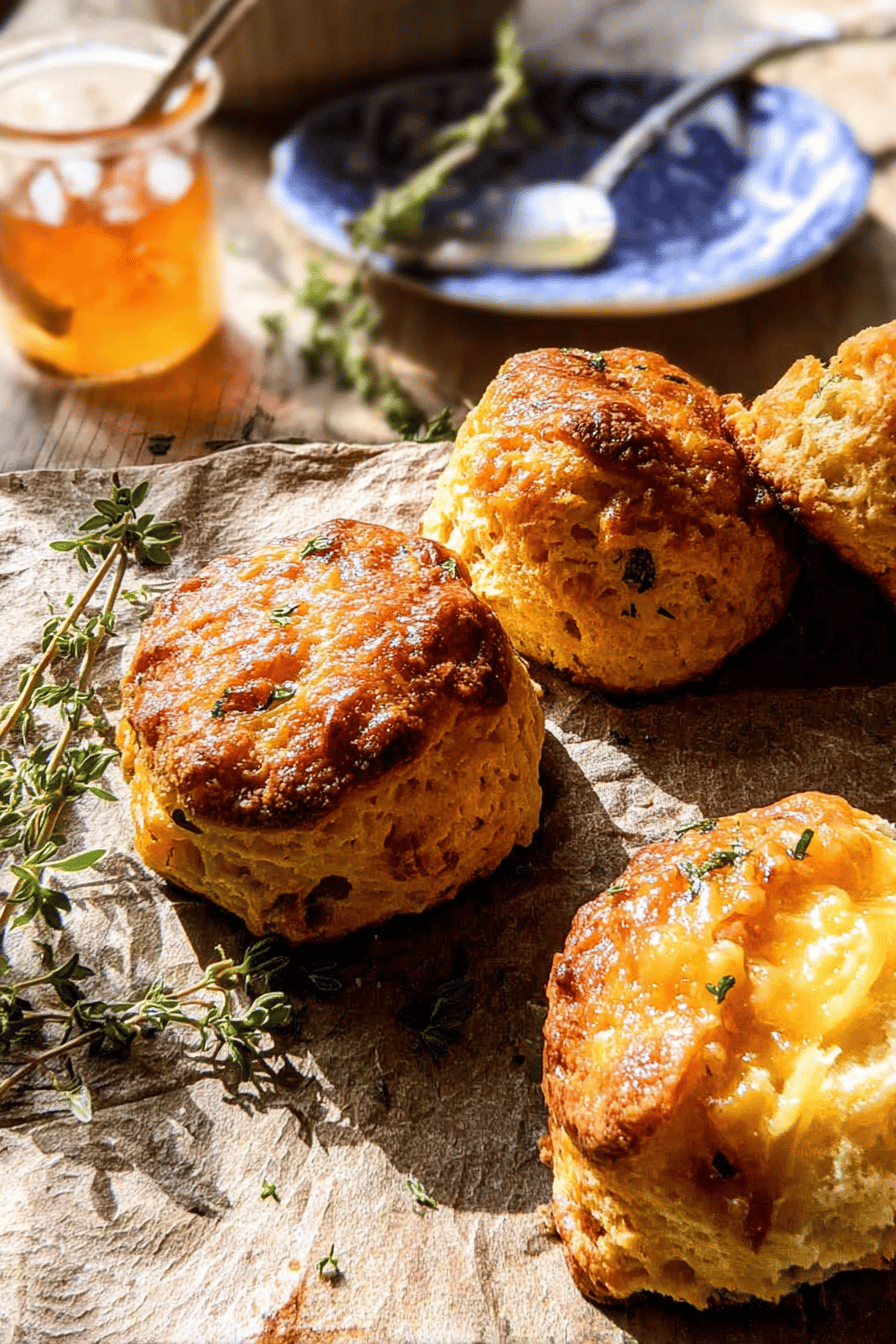 Jalapeno Honey Butter Cheddar Corn Biscuits