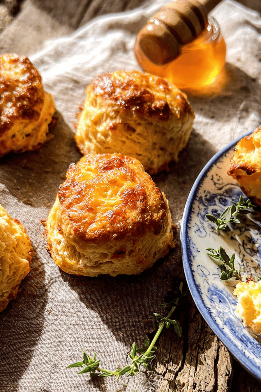 Jalapeno Honey Butter Cheddar Corn Biscuits